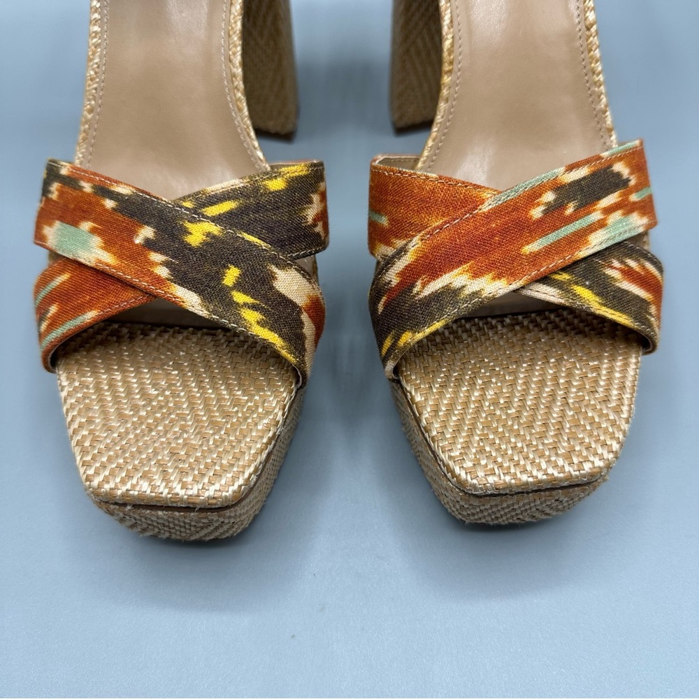Sam Edelman Nolita Heeled Sandal Shoes Women’s Size 10 Orange Brown - Picture 6 of 16